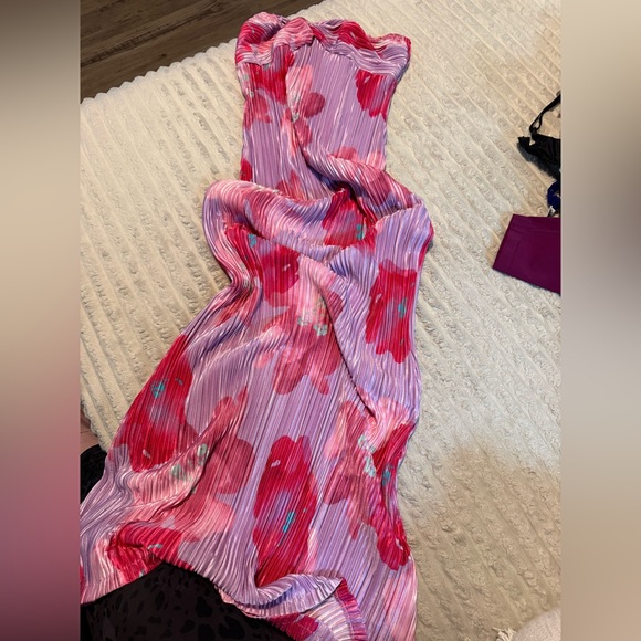 SHEIN Strapless Pink and Purple Maxi Dress - Picture 2 of 3